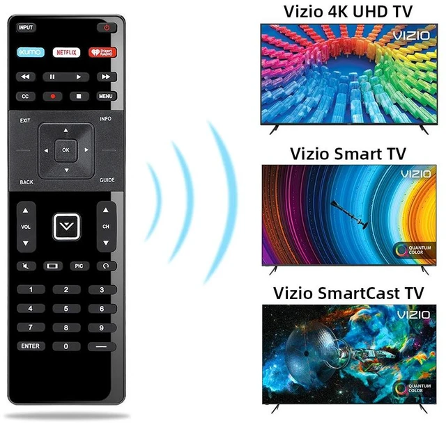 Alt view image 2 of 7 - Replacement Remote for Vizio Smart TV Remote XRT-122 and Vizio Smart TV 4K UHD HDR HDTV SmartCast Internet D E Series LED LCD 24 28 32 39 40 43 48 50 55 58 60 65 70 inch TV