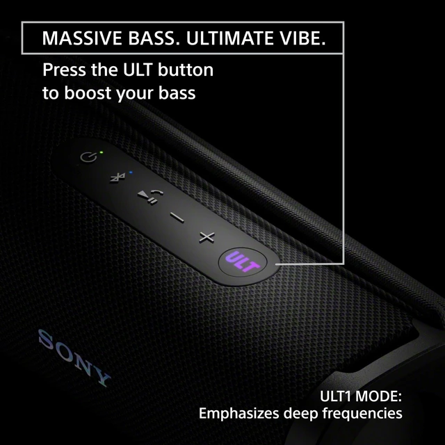 Alt view image 2 of 7 - ULT Field 1 Wireless Bluetooth Portable Waterproof Speaker, Black 12 Hr Battery, IP67 Rated Waterproof, Dustproof, Shockproof Rustproof, Detachable Strap, Hands-free Calling, Enhanced Bass