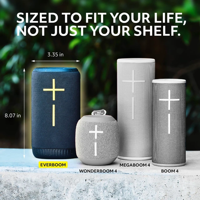 Alt view image 7 of 7 - EVERBOOM Wireless Bluetooth Portable Speaker - Cobalt Blue Big bass, immersive 360-degree sound, floatable waterproof, up to 20-hour battery, 180 ft (55 m) range