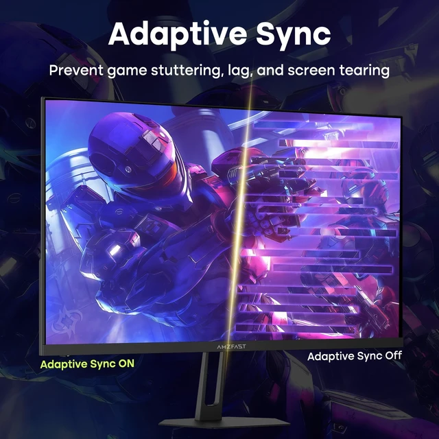 Alt view image 4 of 7 - 24.5 Inch 280Hz/240Hz Gaming Monitor FHD 1080p Monitor, 1ms Adaptive Sync, 3000:1, 126% sRGB, 93% DCI-P3, TÜV Rheinland Eye Care, HDMI 2.0 x 2 & DP 1.4 x 2, AMZG25X1 Pro