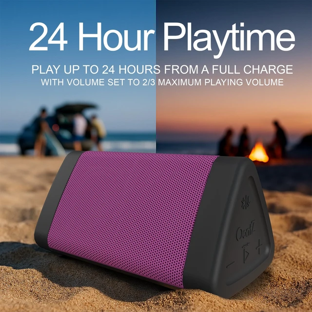 Alt view image 2 of 7 - OontZ Angle 3 Gen 4 Portable Bluetooth Speaker, 12W, 24-Hour Playtime, Pink Compact 12W Bluetooth speaker with clear sound,100-ft range, IPX5 waterproof, AUX Input, USB-C Charging Cable