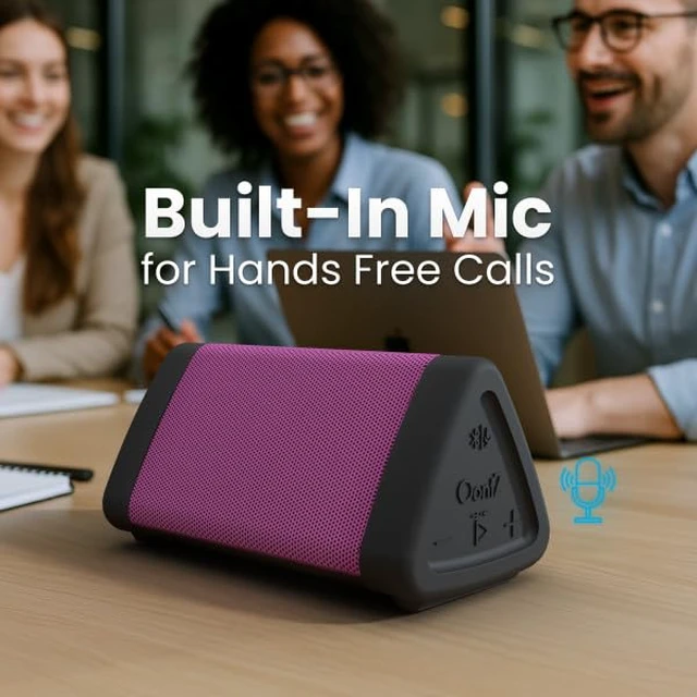 Alt view image 7 of 7 - OontZ Angle 3 Gen 4 Portable Bluetooth Speaker, 12W, 24-Hour Playtime, Pink Compact 12W Bluetooth speaker with clear sound,100-ft range, IPX5 waterproof, AUX Input, USB-C Charging Cable