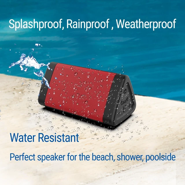 Alt view image 5 of 7 - OontZ Angle 3 Gen 4 Portable Bluetooth Speaker, 12W, 24-Hour Playtime, Red Compact 12W Bluetooth speaker with clear sound,100-ft range, IPX5 waterproof, AUX Input, USB-C Charging Cable