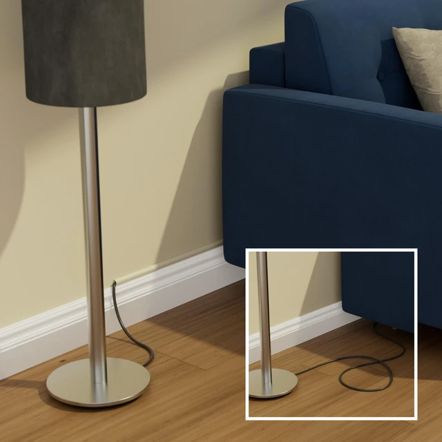 Alt view image 5 of 7 - 157in Cord Hider Kit, Patented Cable Cover, Hide Wires on Wall, Channel for TV Mount Cords, Raceway Wire Hiders, Paintable, Adhesive, Half Round, 10x 0.78in W x 0.39in H x 15.7in L, Beige