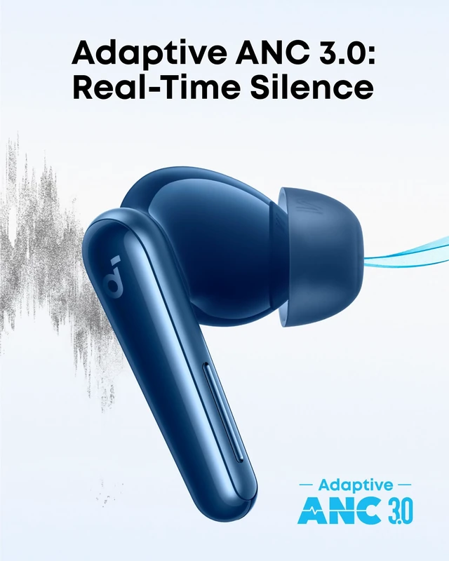 Alt view image 3 of 7 - Liberty 5 by Anker Noise-Cancelling Earbuds with Dolby Audio Stronger voice reduction, real-time adaptive ANC, fast charging, 6-mic AI clear calls, long battery life