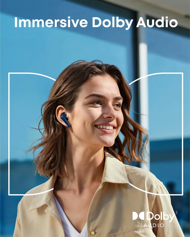 Alt view image 4 of 7 - Liberty 5 by Anker Noise-Cancelling Earbuds with Dolby Audio Stronger voice reduction, real-time adaptive ANC, fast charging, 6-mic AI clear calls, long battery life