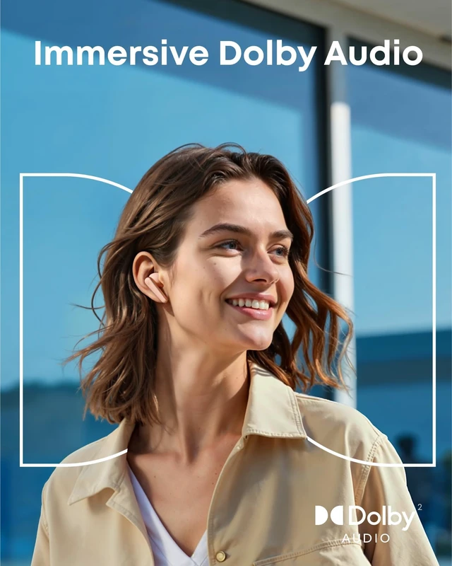 Alt view image 4 of 7 - Liberty 5 by Anker Noise-Cancelling Earbuds with Dolby Audio Stronger voice reduction, real-time adaptive ANC, fast charging, 6-mic AI clear calls, long battery life