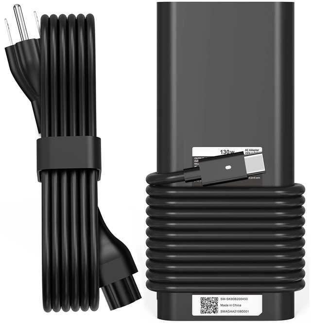 Main image of 130W Laptop Charger USB C for Dell XPS 15 17 9500 9520 9730 9720 9510 9530 9575 9710 9700, Precision 5570 5560 5550 5770 5760 5750 Fast Charing Type C Power Supply Cord