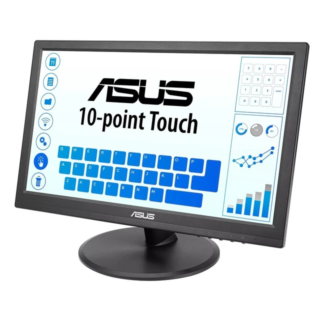 Alt view image 5 of 5 - VT169HE 16 Inch 1080P FHD IPS Touchscreen Monitor, HDMI, VGA Full HD, 10-point Touchscreen, Wide Viewing Angle, Frameless, Eye Care, Windows 11 Compliance, VESA Wall Mount