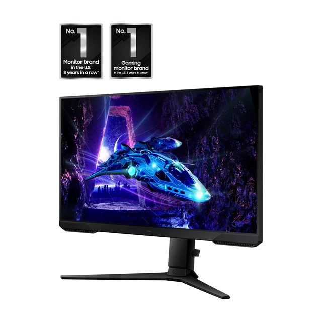 Alt view image 2 of 7 - 24" Odyssey G3 (G30D) Series FHD Gaming Monitor 1ms, 180Hz, AMD FreeSync, Adjustable Stand, Black Equalizer, Virtual Aim Point, Eye Saver Mode, Flicker-Free, LS24DG302ENXZA