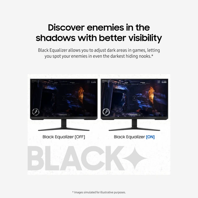 Alt view image 6 of 7 - 24" Odyssey G3 (G30D) Series FHD Gaming Monitor 1ms, 180Hz, AMD FreeSync, Adjustable Stand, Black Equalizer, Virtual Aim Point, Eye Saver Mode, Flicker-Free, LS24DG302ENXZA