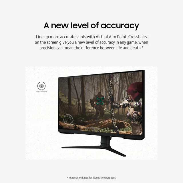 Alt view image 7 of 7 - 24" Odyssey G3 (G30D) Series FHD Gaming Monitor 1ms, 180Hz, AMD FreeSync, Adjustable Stand, Black Equalizer, Virtual Aim Point, Eye Saver Mode, Flicker-Free, LS24DG302ENXZA