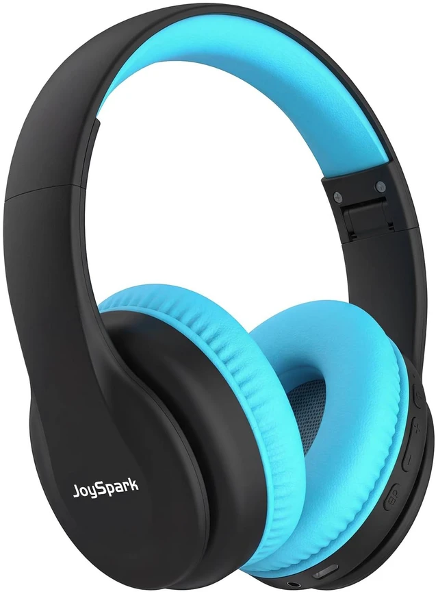Main image of Kids Bluetooth Headphones Over-Ear, 60Hrs, Built-in Mic-Black Blue 85/94dB Volume Limited, Bluetooth 5.3, Stereo Sound, Lightweight Wireless Headphones for Kids Toddler Travel School