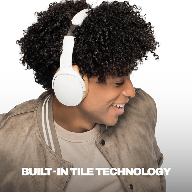 Alt view image 4 of 7 - Hesh ANC Noise Cancelling Wireless Headphones - Mod White Bluetooth, Noise Cancellation, Over-Ear Fit, 22 Hours Battery, Foldable, Lightweight Design, Microphone, Studying, Travel