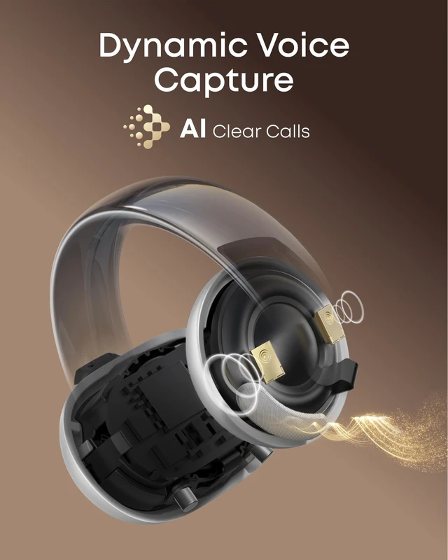 Alt view image 7 of 7 - AeroClip by Anker Open Ear Earbuds, Clip On Earbuds, Open Ring Ultra-Comfort for Running Workout, Stable, Power Bass, Hi-Res, 32H Playtime, Bluetooth 5.4, IP55 Water-Resistant, Clear Calls
