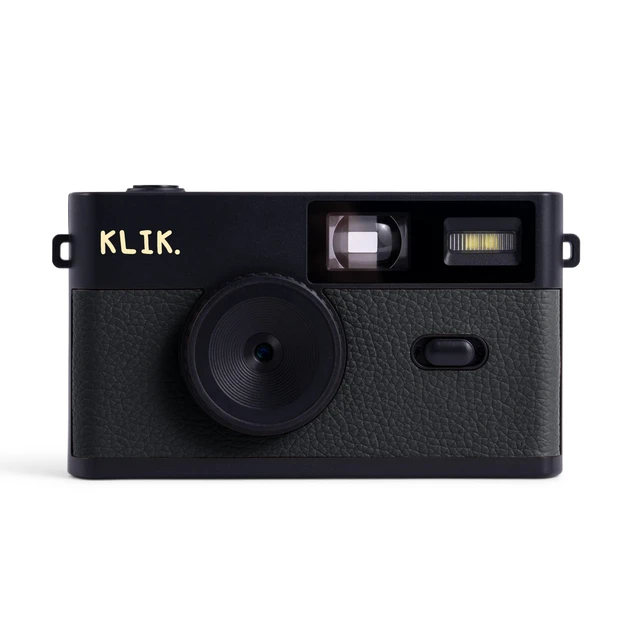 Main image of Klik Screen-Free Digital Camera | Stay Present & Capture Retro Photos | 3 Vintage Film-Style Filters, 500 Shots Per Charge, Built-in Flash, USB-C Photo Transfer, Rechargeable (Black)