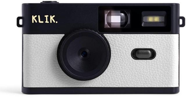 Main image of Screen-Free Digital Camera Stay Present & Capture Retro Photos 3 Vintage Film-Style Filters, 500 Shots Per Charge, Built-in Flash, USB-C Photo Transfer, Rechargeable (White)