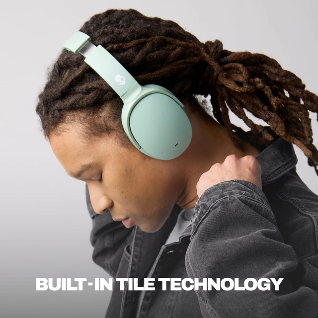Alt view image 4 of 7 - Hesh ANC Noise Cancelling Wireless Headphones - Preppy Sage Bluetooth, Noise Cancellation, Over-Ear Fit, 22 Hours Battery, Foldable, Lightweight Design, Microphone, Studying, Travel