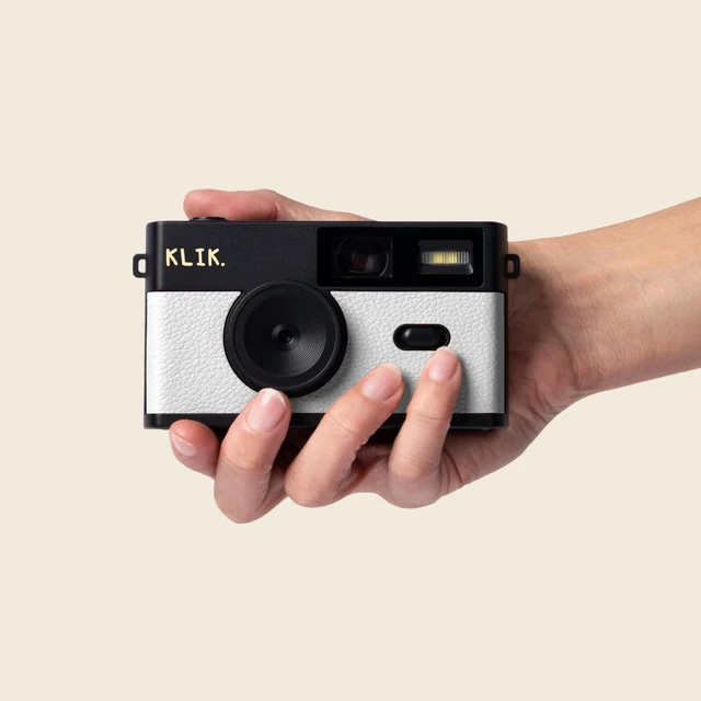 Alt view image 6 of 7 - Screen-Free Digital Camera Stay Present & Capture Retro Photos 3 Vintage Film-Style Filters, 500 Shots Per Charge, Built-in Flash, USB-C Photo Transfer, Rechargeable (White)
