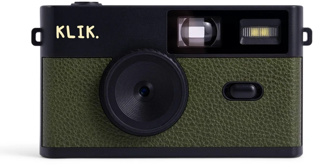 Main image of Screen-Free Digital Camera Stay Present & Capture Retro Photos 3 Vintage Film-Style Filters, 500 Shots Per Charge, Built-in Flash, USB-C Photo Transfer, Rechargeable (Green)