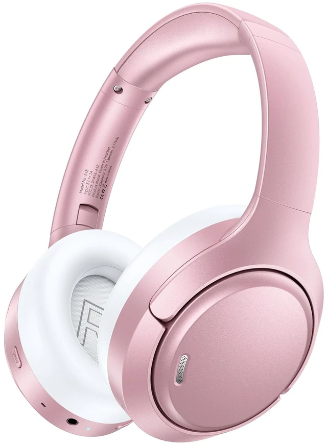 Main image of Hybrid Active Noise Cancelling Headphones 120H Long Playtime, 6 ENC Mic, Wireless Over-Ear Bluetooth 6.0 Headphones, Hi-Res Audio, Memory Foam Earcup, Transparency Mode ANC Headphone for Travel Office