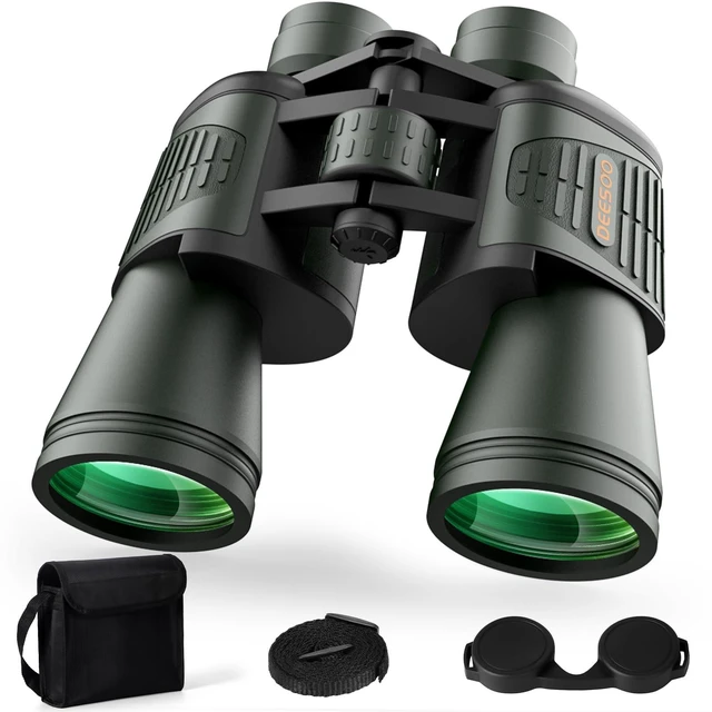 Main image of 20x52 Binoculars for Adults High Powered - Green HD Vision, Large View, BAK4 Porro Prism, Professional for Bird Watching, Cruise Ship, Hunting, Travel, Hiking, Gifts for Men