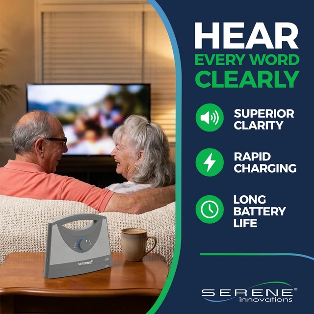 Alt view image 2 of 7 - Wireless TV Speakers for Hard of Hearing - Portable, Powerful, and Convenient
