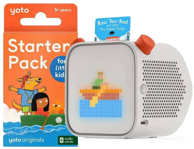 Main image of Player (3rd Gen.) + Starter Pack for Little Kids Bundle Kids Bluetooth Audio Speaker, All-in-1 Screen-Free Device for Stories Music Podcasts Radio White Noise Thermometer Nightlight