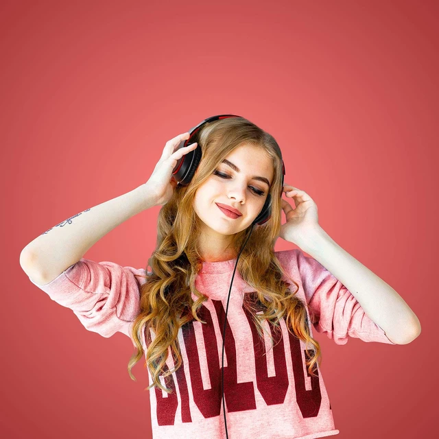 Alt view image 6 of 6 - X6 Over-Ear Headphones with Microphone, Lightweight Foldable & Portable Stereo Bass Headphones with 1.45M No-Tangle,Wired Headphones for Smartphone Tablet MP3 / 4 (Black-Red)