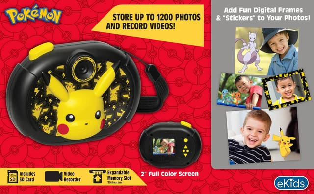 Alt view image 2 of 7 - Pokemon Pikachu Kids Camera with SD Card Digital Camera with Video