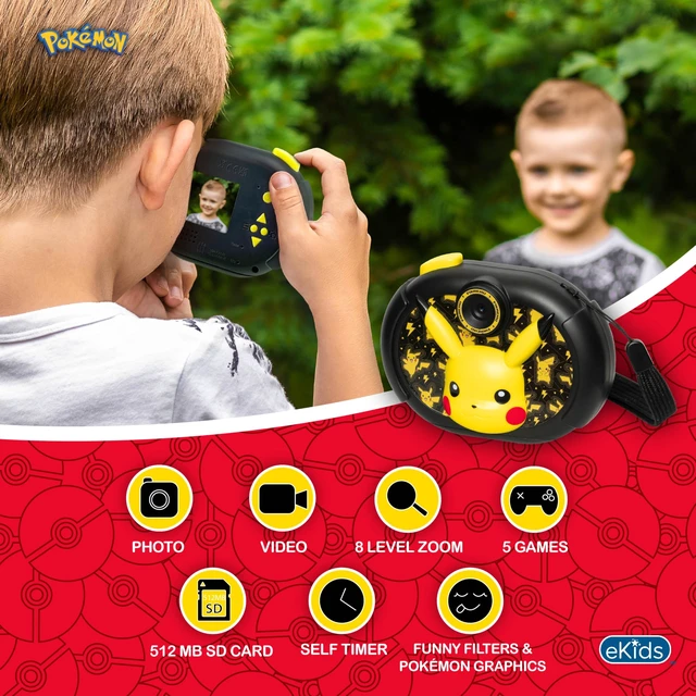Alt view image 5 of 7 - Pokemon Pikachu Kids Camera with SD Card Digital Camera with Video