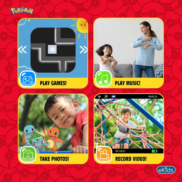 Alt view image 6 of 7 - Pokemon Pikachu Kids Camera with SD Card Digital Camera with Video