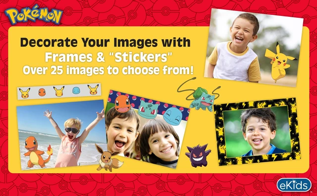 Alt view image 7 of 7 - Pokemon Pikachu Kids Camera with SD Card Digital Camera with Video