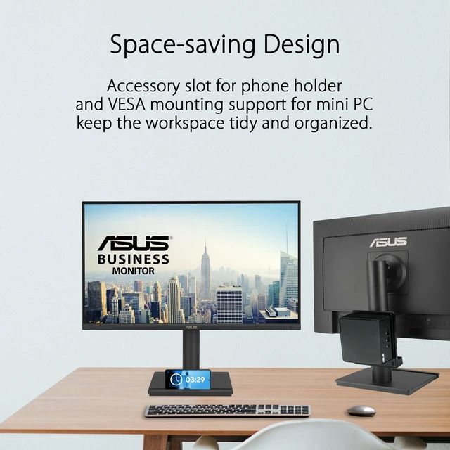 Alt view image 5 of 7 - BE249CGN 24 Inch 1080P 120Hz Computer Monitor, USB-C 96W, HDMI, RJ45 IPS, FHD 120Hz, Frameless, RJ45, Speakers, Height Adjustable, DisplayPort Daisy-chain, VESA Wall Mount, EPEAT Gold