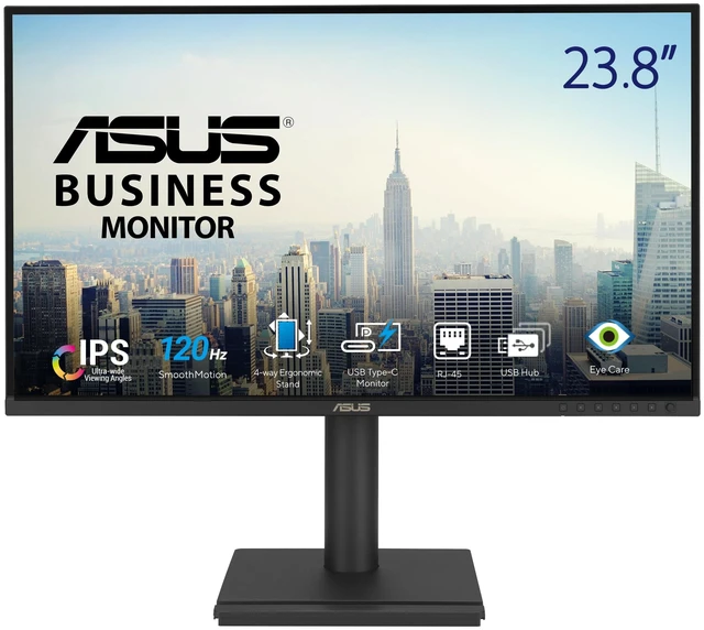 Main image of BE249CGN 24 Inch 1080P 120Hz Computer Monitor, USB-C 96W, HDMI, RJ45 IPS, FHD 120Hz, Frameless, RJ45, Speakers, Height Adjustable, DisplayPort Daisy-chain, VESA Wall Mount, EPEAT Gold