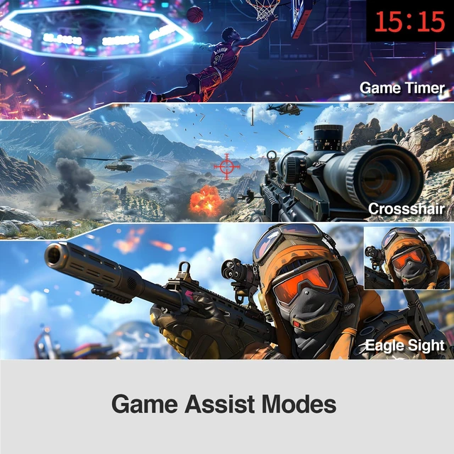 Alt view image 5 of 7 - Z-Edge 27 Inch Gaming Monitor, QHD (2560 x 1440p) 275Hz 240Hz IPS Screen Computer Monitor Support FreeSync, Fast 1ms MPRT Refresh Rate, sRGB 120%, 16.7M Colors, AG27QS 2X DP 1.4 and 2X HDMI 2.1
