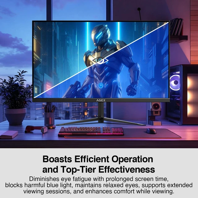 Alt view image 7 of 7 - Z-Edge 24.5 inch 400HZ 300Hz 240Hz Gaming Monitor,FHD 1080p, MPRT 1ms Fast IPS Monitor Gaming, 300nits, 16.7M Colors, 1000:1 Contrast, AG25S Frameless Bezel, DP x1, HDMI x2,for Business,Gaming