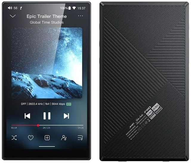 Main image of /FiiO JM21 Android 13 Hi-Res Music Player MP3 with Snapdragon 680, Bluetooth WiFi USB DAC 12.5H Playtime (3+32g Black)