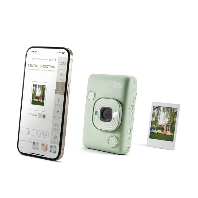 Alt view image 6 of 7 - INSTAX Mini LIPLAY Hybrid Instant Camera - Matcha Green