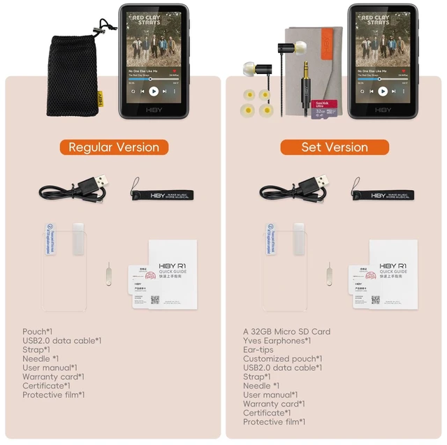 Alt view image 7 of 7 - R1 HiFi MP3 Player with Bluetooth 5.1 Tidal Qobuz DSD 256 Native Lossless Music Player with Touchscreen/Hi Res Audio Certified/MSEB Tuning/2TB Expanded Memory