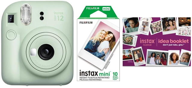 Main image of Instax Mini 12 Green Bundle includes 1 - 10pk Instax Mini White Border Film