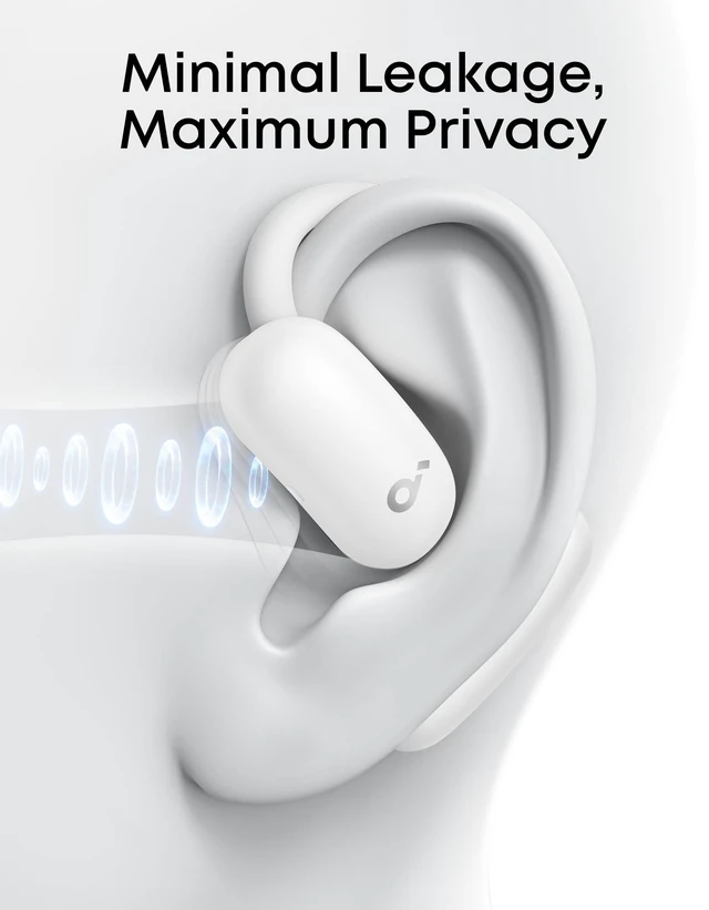 Alt view image 3 of 7 - AeroFit 2 by Anker Open Ear Earbuds, Open Ear Headphones, Earbuds Real-Time Translation, 4 Adjustable Positions, 42H Playtime, Rich Bass, Hi-Res, IP55, AI Clear Calls, Wireless Charging