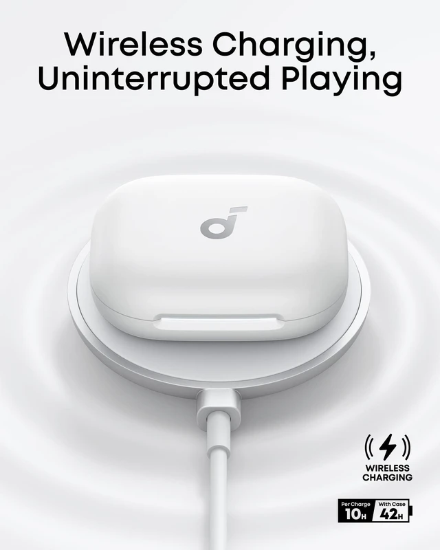 Alt view image 6 of 7 - AeroFit 2 by Anker Open Ear Earbuds, Open Ear Headphones, Earbuds Real-Time Translation, 4 Adjustable Positions, 42H Playtime, Rich Bass, Hi-Res, IP55, AI Clear Calls, Wireless Charging