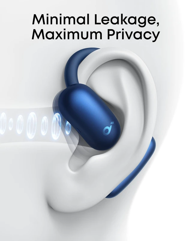 Alt view image 4 of 7 - AeroFit 2 by Anker Open Ear Earbuds, Open Ear Headphones, Earbuds Real-Time Translation, 4 Adjustable Positions, 42H Playtime, Rich Bass, Hi-Res, IP55, AI Clear Calls, Wireless Charging
