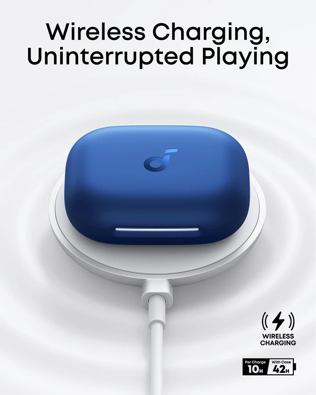 Alt view image 7 of 7 - AeroFit 2 by Anker Open Ear Earbuds, Open Ear Headphones, Earbuds Real-Time Translation, 4 Adjustable Positions, 42H Playtime, Rich Bass, Hi-Res, IP55, AI Clear Calls, Wireless Charging