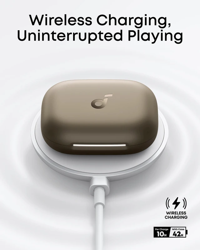 Alt view image 7 of 7 - AeroFit 2 by Anker Open Ear Earbuds, Open Ear Headphones, Earbuds Real-Time Translation, 4 Adjustable Positions, 42H Playtime, Rich Bass, Hi-Res, IP55, AI Clear Calls, Wireless Charging