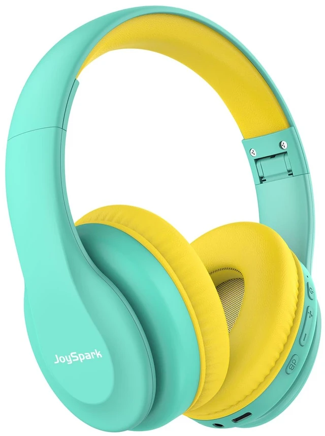 Main image of Kids Bluetooth Headphones Over-Ear, 60Hrs, Built-in Mic-Green 85/94dB Volume Limited, Bluetooth 5.3, Stereo Sound, Lightweight Kids Wireless Headphones for Kids Toddler Travel School