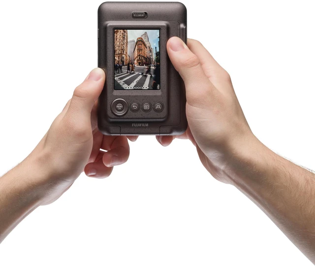 Alt view image 4 of 7 - INSTAX Mini LIPLAY Hybrid Instant Camera - Deep Bronze
