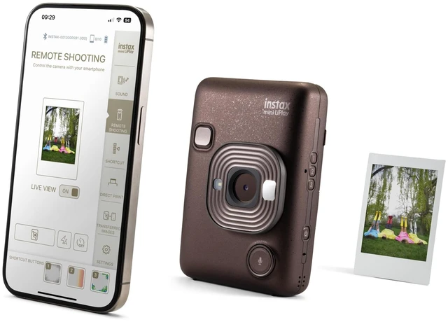Alt view image 5 of 7 - INSTAX Mini LIPLAY Hybrid Instant Camera - Deep Bronze