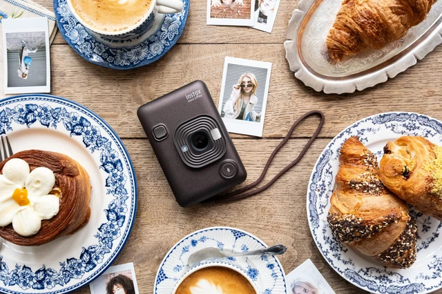 Alt view image 7 of 7 - INSTAX Mini LIPLAY Hybrid Instant Camera - Deep Bronze